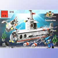 Конструктор Brick 816 "Подводная лодка" (382 детали)