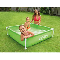 Детский каркасный бассейн Intex 57172 (122-122-30 см, зеленый)