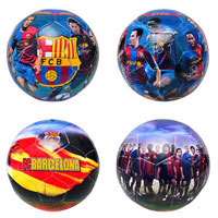 Мяч футбольный EV-3161 (50шт) ПВХ, 2 вида (Барселона), размер 5