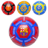 Мяч футбольный EV-3167 (50шт) 5 видов, PVC, 300-320г