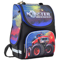 Школьный каркасный рюкзак Smart (1 Вересня) PG-11 "Monster showdown" (34-26-14 см)
