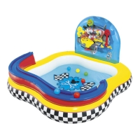 Надувной детский игровой центр-бассейн BestWay 91015 "Mickey Mouse" (157*157*94 см, 151 л) с 6 шариками