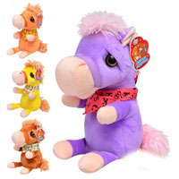Мягкая игрушка повторюшка Лошадь Chibi Toys MP 0830 4 цвета