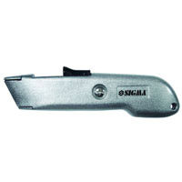 Нож Sigma металлический корпус лезвие трапеция автовозврат лезвия